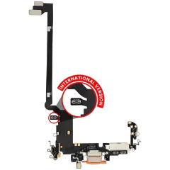 Charging Port Flex Cable for iPhone 17 Pro Max (Premium) (International Version) (Cosmic Orange)