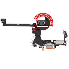 Charging Port Flex Cable For iPhone  17 Pro (Aftermarket Plus) (International Version) (Cosmic Orange)