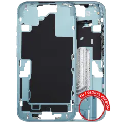 Mid-Frame Housing  W/ Small Parts For iPhone 16 (EU / Global Version) (Used OEM Pull: Grade A) (Teal)