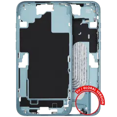 Mid-Frame Housing  W/ Small Parts For iPhone 16 Plus (EU / Global Version) (Used OEM Pull: Grade C) (Teal)