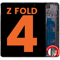 Inner OLED Assembly With Frame For Samsung Galaxy Z Fold 4 5G  (US & International) (Blemish: Grade D) (Phantom Black)