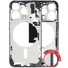 Chasis con piezas pequeñas para iPhone 15 Pro (versión UE / global) (Original usada · grado A)