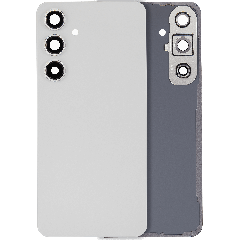 Back Cover Glass With Camera Lens For Samsung Galaxy S24 FE (No Logo) (Aftermarket Plus) (Gray)