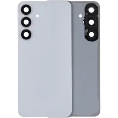 Back Cover Glass With Camera Lens For Samsung Galaxy S25 FE (No Logo) (Aftermarket Plus) (Icyblue)
