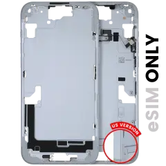 Mid-Frame Housing  W/ Small Parts For iPhone 15 Plus (US Version) (Used OEM Pull: Grade A) (Blue)
