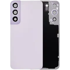 Back Cover Glass With Camera Lens For Samsung Galaxy S22 5G (No Logo) (Aftermarket Plus) (Bora Purple)