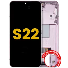 OLED Assembly With Frame For Samsung Galaxy S22 5G (US & International Version) (Used OEM Pull : Grade B) (Bora purple)
