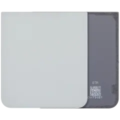 Bottom Back Cover Glass For Samsung Galaxy Z Flip 7 FE 5G (F761) (No Logo) (Aftermarket Plus) (White)