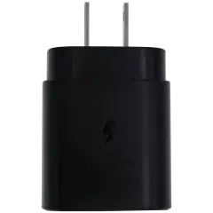 USB Type C Samsung Wall Power Adapter (OEM Grade New) (240v USA) (Black)