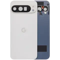 Back Cover Housing With Small Components Pre-Installed For Google Pixel 9 Pro XL (Used OEM Pull: Grade A) (Porcelain)