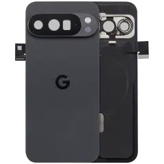 Back Cover Housing With Small Components Pre-Installed For Google Pixel 10 Pro XL (Used OEM Pull: Grade A) (Obsidian)