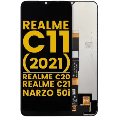 LCD Assembly Without Frame For Realme C11 (2021) / C20 / C21 / Narzo 50i (Refurbished) (All Colors)