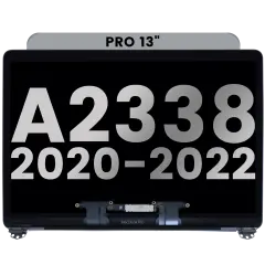 Complete LCD Display Assembly For MacBook Pro 13" A2338 (2020)  / (Genuine OEM) (Space Gray)