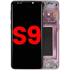 OLED Assembly With Frame For Samsung Galaxy S9 (Aftermarket Plus) (Lilac Purple)