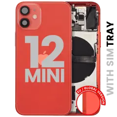 Carcasa trasera con piezas pequeñas para iPhone 12 Mini (versión UE / global) (Original usada · grado A)
