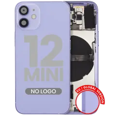 Back Housing W/ Small Parts For iPhone 12 Mini (EU / Global Version) (Aftermarket Plus) (Purple)