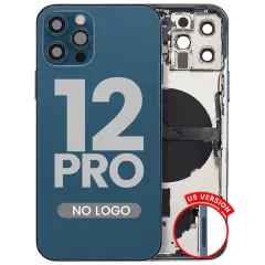 Back Housing W/ Small Parts For iPhone 12 Pro (US Version) (Aftermarket Plus) (Pacific Blue)