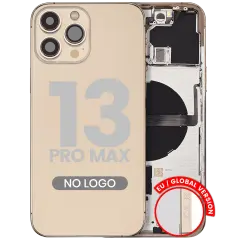 Back Housing W/ Small Parts For iPhone 13 Pro Max (EU / Global Version) (Aftermarket Plus) (Gold)