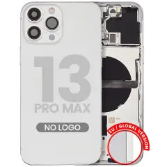Back Housing W/ Small Parts For iPhone 13 Pro Max (EU / Global Version) (Aftermarket Plus) (Silver)