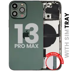 Back Housing W/ Small Parts For iPhone 13 Pro Max (EU / Global Version) (Used OEM Pull: Grade A) (Alpine Green)