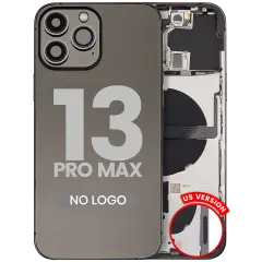 Back Housing W/ Small Parts For iPhone 13 Pro Max (US Version) (Aftermarket Plus) (Graphite)
