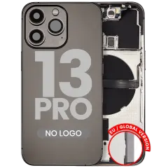 Back Housing W/ Small Parts For iPhone 13 Pro (EU / Global Version) (Aftermarket Plus) (Graphite)