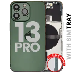 Carcasa trasera con piezas pequeñas para iPhone 13 Pro (versión UE / global) (Original usada · grado A)