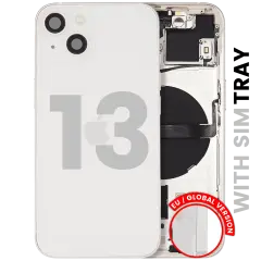 Carcasa trasera con piezas pequeñas para iPhone 13 (versión UE / global) (Original usada · grado A)
