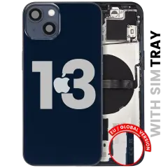 Carcasa trasera con piezas pequeñas para iPhone 13 (versión UE / global) (Original usada · grado B)