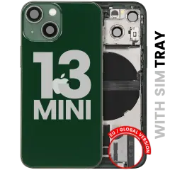Carcasa trasera con flex de carga y piezas pequeñas para iPhone 13 Mini (versión UE / global) (Original usada · grado C)