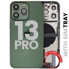 Carcasa trasera con flex de carga y piezas pequeñas para iPhone 13 Pro (versión UE / global) (Original usada · grado A)