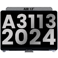 Complete LCD Display Assembly For MacBook Air 13" (A3113 / 2024) (Genuine OEM) (Space Gray)