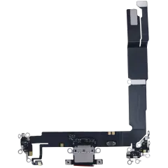 Charging Port Flex Cable With Board For iPhone 16 Plus (Genuine OEM) (Black)