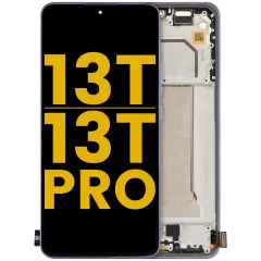 OLED Assembly With Frame For Xiaomi 13T / 13T Pro (Refurbished) (Alpine Blue)