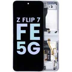 Inner OLED Assembly With Frame For Samsung Galaxy Z Flip 7 FE 5G (Service Pack) (White)