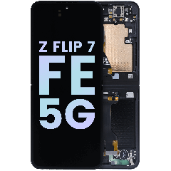 Inner OLED Assembly With Frame For Samsung Galaxy Z Flip 7 FE 5G (Service Pack) (Black)