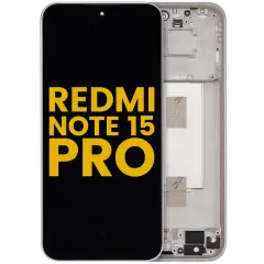 OLED Assembly With Frame For Xiaomi Redmi Note 15 Pro (Refurbished) (Titanium Color)