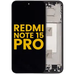 OLED Assembly With Frame For Xiaomi Redmi Note 15 Pro (Refurbished) (Black)