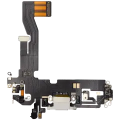 Charging Port Flex Cable For iPhone 12 (Aftermarket Plus) (White)