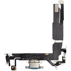 Charging Port Flex Cable For iPhone 16 (Aftermarket Plus) (Teal)