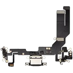 Charging Port Flex Cable For iPhone 16e (Aftermarket Plus) (Black)