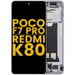 OLED Assembly With Frame For Xiaomi Poco F7 Pro / Redmi K80 (Refurbished) (Blue)