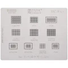 WiFi Stencil For MacBook (A1989 / A1990 / A2159 / A1706 / A1534, 2015-2016 / A1932) (MAC 8)