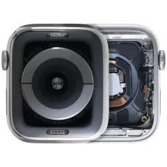 Housing Assembly Compatible For Watch Series 4 (44MM) (Used OEM Pull: Grade A) (Stainless / Silver)
