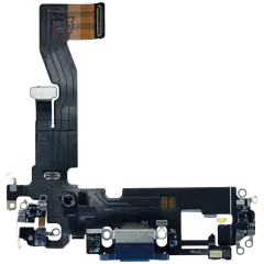 Charging Port Flex Cable For iPhone 12 (Used OEM Pull) (Blue)