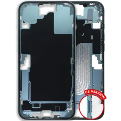 Mid-Frame Housing W/ Small Parts For iPhone 16 Plus (US Version) (Used OEM Pull: Grade B) (Teal)