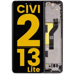 OLED Assembly With Frame For Xiaomi 13 Lite / Civi 2 (Refurbished) (Black)