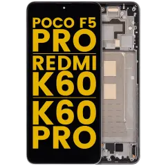 OLED Assembly With Frame For Xiaomi Poco F5 Pro / Redmi K60 / K60 Pro (Refurbished) (White)