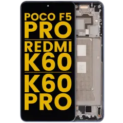 OLED Assembly With Frame For Xiaomi Poco F5 Pro / Redmi K60 / K60 Pro (Refurbished) (Blue)