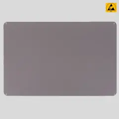Premium ESD Rubber Table Mat (900mm x 610mm) with 4 x 10mm Studs (Gray)